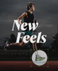 People participating in a variety of sports  with the language "New Feels" over the top of the images.